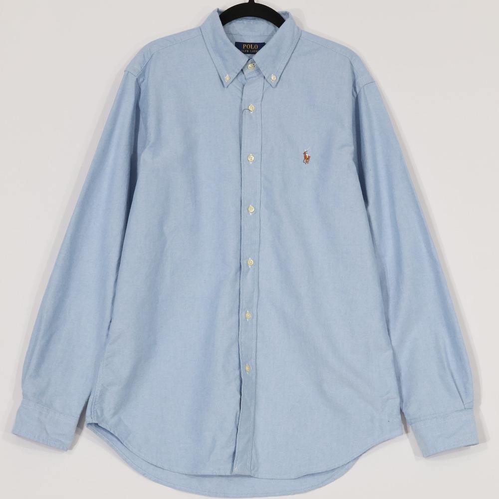 Polo Ralph Lauren Oxford Shirt Mens M Blue Classic Fit Cotton Button Down NWD